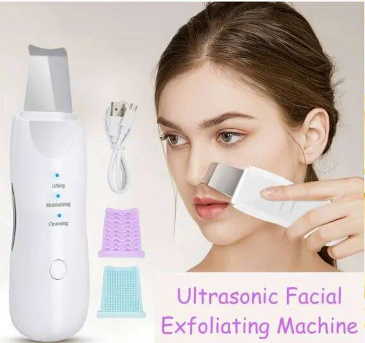 Blackhead Remover & Facial Peeling Tool – Leather Grip Skincare & Makeup Accessory